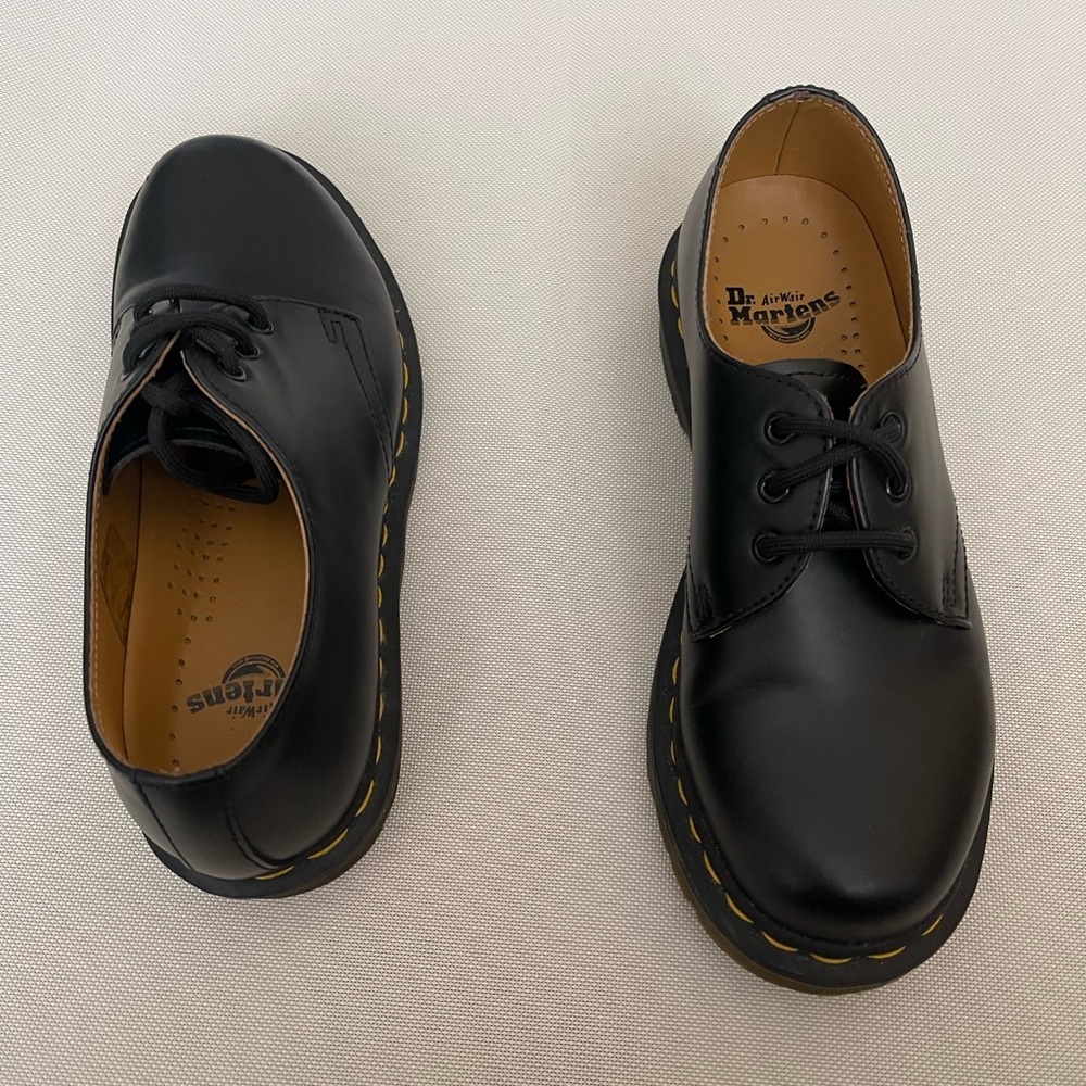 Dr. Martens Black 1461 smooth Leather Oxford Shoes - Picture 6 of 12